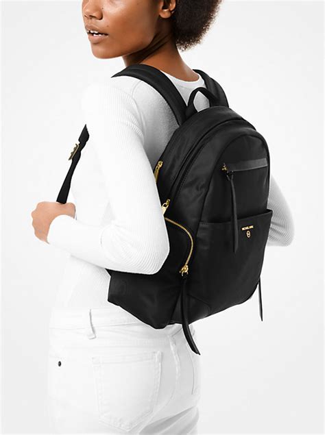 Prescott Large Nylon Gabardine Backpack .